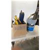 Image 1 : 2 PAIRS RAIN BOOTS SIZE 9 AND 10, NORDIC WARE CREPE PANS, SAWS, FAN, RIAN GEAR