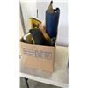 Image 4 : 2 PAIRS RAIN BOOTS SIZE 9 AND 10, NORDIC WARE CREPE PANS, SAWS, FAN, RIAN GEAR