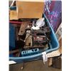 Image 2 : TOTE OF TOOLS, SAWS, SHOP SUPPLIES, HARDWARE ORGANIZER