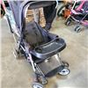 Image 3 : Joovy Caboose Ultralight Graphite Stand-On Tandem Stroller, Black