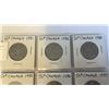 Image 2 : 7 CANADIAN 50 CENT COINS 1981-1987, ALL YEARS, MINT CONDITION