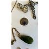 Image 8 : 10K HEART SHAPED PENDANT, JADE NECKLACE, AND ASSORTED ESTATE JEWELLERY