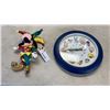 Image 1 : GOOFY FIGURE AND LOONEY TUNES CLOCK