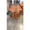 Image 2 : WOOD DRESSER WITH MIRROR AND PAIR OF NIGHTSTANDS