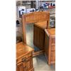 Image 8 : WOOD DRESSER WITH MIRROR AND PAIR OF NIGHTSTANDS