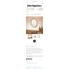 Image 2 : NEW BAIN SIGNATURE GENOVA DECORATIVE METAL MIRROR 24" RETAIL $430