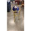 Image 1 : STONE INSERT GLOBE ON STAND - 34 INCHES TALL