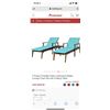 Image 1 : 3 Pieces Protable Patio Cushioned Rattan Lounge Chair Set with Folding Table