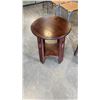 Image 2 : 2 ROUND WOOD ENDTABLES