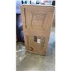 Image 2 : 32 INCH SLIDING BARN DOOR ACCENT CONSOLE - RECLAIMED BARN WOOD, IN BOX, RETAIL $299