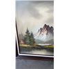 Image 2 : LARGE FRAMED MOUNTAIN SCENE SIGNED MARTIN