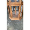Image 3 : BUHLER FURNITURE GLASS DOOR CORNER CURIO CABINET