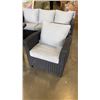 Image 2 : 4 PIECE MY PATIO COLLECTION WICKER PATIO SET WITH LOVESEAT, 2 ARM CHAIRS GLASSTOP COFFEE TABLE - RET