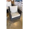Image 3 : 4 PIECE MY PATIO COLLECTION WICKER PATIO SET WITH LOVESEAT, 2 ARM CHAIRS GLASSTOP COFFEE TABLE - RET