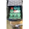 Image 7 : 2 FABRIC ORGANIZERS WITH BEAUTY PRODUCTS AND HAIR ROLLERS