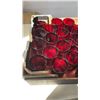 Image 2 : TRAY OF RUBY GLASS CUPS