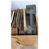 Image 2 : 2 BOXES OF RECORDS, ESTATE GOODS, VINTAGE POSTCARDS, TILE ART
