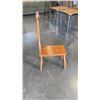 Image 8 : 2 WICKER FOLDING CHAIRS AND WOOD KIDS CHAIR