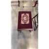 Image 2 : ANTIQUE CHAIR AND STOOL WITH CROSS STICH CUSHIONS