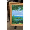 Image 2 : SIGNED OIL PAINTING 52" X 28"