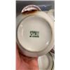Image 3 : 2 TRAYS OF TINS, POTTERY JUG, GRUNDLEY AND OTHER HOTEL WARE / RESTAURANT DISHES