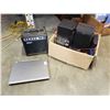 Image 1 : BOX OF ELECTRONICS, ROCKER GUITAR AMP, SPEAKERS, ETC