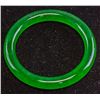Image 2 : Chinese Green Imperial Jadeite Carved Bangle