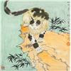 Image 1 : Xu Beihong Chinese Watercolor on Paper