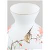 Image 3 : Chinese Famille Rose Hand Painted White Vase