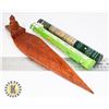 Image 1 : 1)  BUDDHA INSPIRED WOODEN LEAF SHAPED  INCENSE