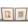 Image 1 : TWO FRAMED DOUBLE MATTED ART PRINTS