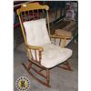 Image 1 : ESTATE CUSHIONED ROCKING CHAIR (PARTIALY REPAINTED)