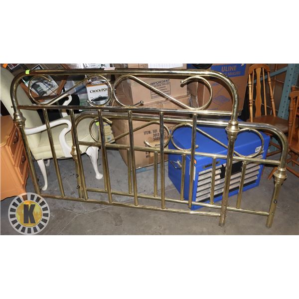 ESTATE BRASS DOUBLE SIZED HEADBOARD AND FOOTBOARD