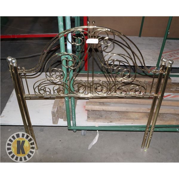 ESTATE BRASS TWIN HEADBOARD AND FOOTBOARD