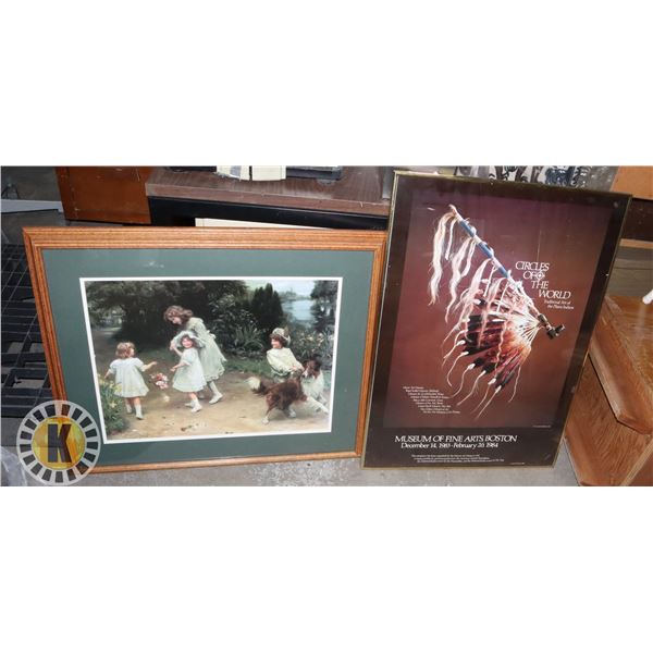 LOT OF 2 FRAMED PICTURES