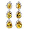 Image 1 : Natural Unheated Citrine Earrings