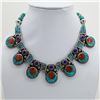 Image 1 : Tibet Natural Stone Tribal Queen Royal Necklace
