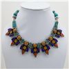 Image 1 : Tibet Natural Stone Tribal Queen Royal Necklace