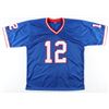 Image 3 : Jim Kelly Signed Career Highlight Stat Jersey (Beckett)