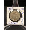 Image 1 : 1943 USA WALKING LIBERTY HALF DOLLAR .900% SILVER