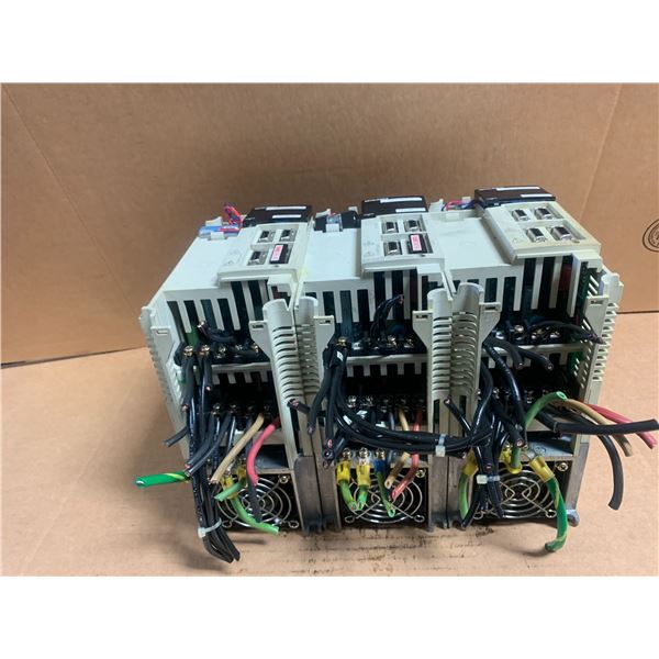(3) Mitsubishi #MDS-B-SVJ2-10 Servo Drive Units