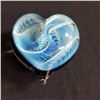 Image 2 : Blown Glass Heart by Robert Burch Glass