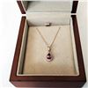 Image 2 : Gold Lavender Spinel Pendant Surrounded by Diamonds $2000 Value