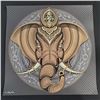 Image 1 : 24"x24" 'Elephant Mandala' by Chris Saunder Rare Edition Artist Proof #5