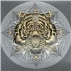 Image 1 : 24x24" 'Black Tiger Mandala' by Chris Saunders Rare Edition AP #9