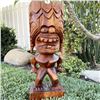 Image 2 : Makana Hut Hand Carved Hawaiian Tikis 12"-20" & Makana Hut T-Shirt