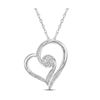 Image 2 : Kay Jewelers Diamond Heart Earrings and Necklace Combo