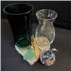 Image 1 : Fancy Artistic Gourd, Heart Shaped Cheese Board, and Vases