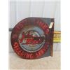 Image 1 : John Bean 2 Sided Metal Flange Service Station Sign 30" x 30"