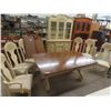 Image 1 : Dining Room Suite : China/Buffet, Table with 2 Leaves & 6 Chairs